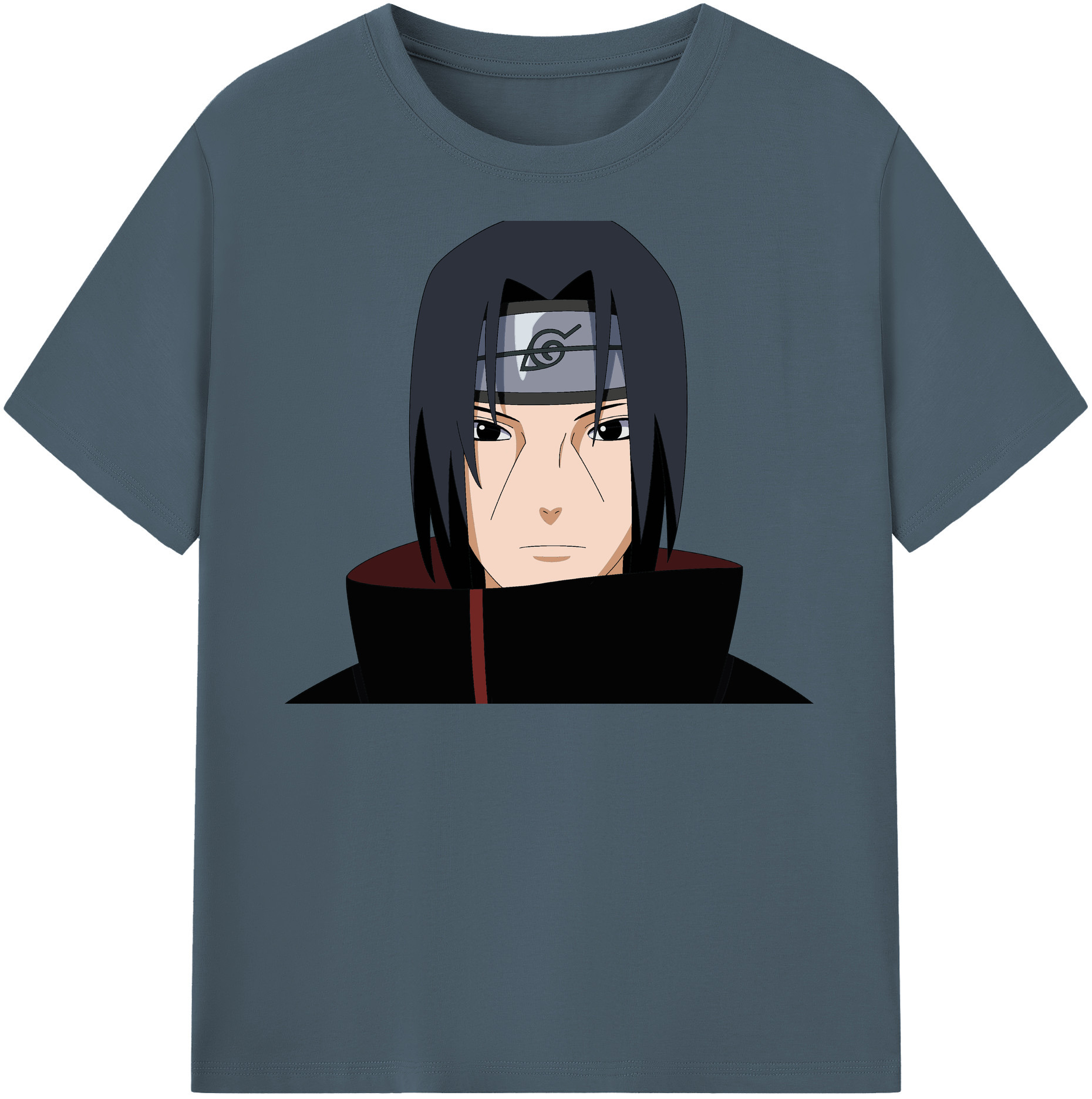（画像用） NARUTO -ナルト- うちは イタチ Uchiha Itachi 綿100％半袖Tシャツ（フロントプリント）